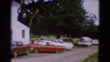 Diller Nebraska USA-1968: Old Camera Footage Of People Gathered Around A