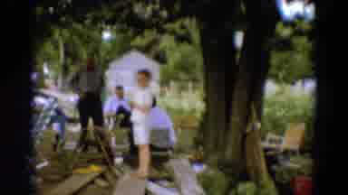 Diller Nebraska USA (1968): Family On A Photographer Set Are Enjoying Their Time