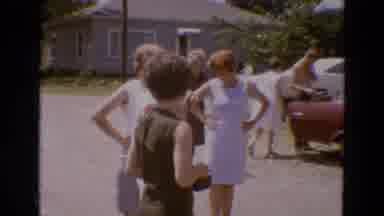 Diller Nebraska USA (1968): Large Outdoor Family Gathering Showing The Fashion And