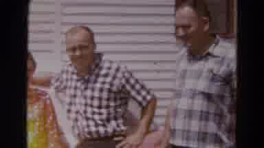 Diller Nebraska USA (1968): Group Of People Posed In Line Taking Photo Together