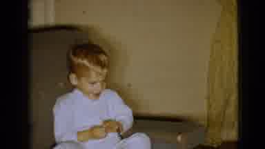 Clarksdale Arizona (1968): Vintage Family Living Room Of Young Boy Sitting In