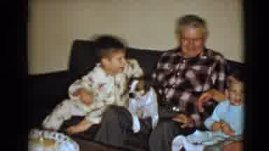 Clarksdale Arizona (1968): A Family With Grandparents Playing With Grandchildren