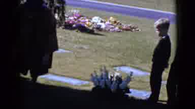 Clarksdale Arizona (1968): Two Young Boys And A Woman Are Standing Over A Grave In