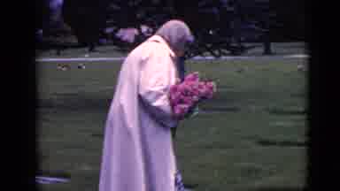 Clarksdale Arizona (1968): Grandma Paying A Visit To Cemetery To Visit Grandpa On