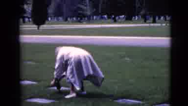 Clarksdale Arizona (1968): Elderly Lady At Cemetery
