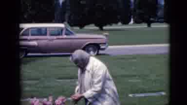 Clarksdale Arizona (1968): Old Man Doing Something Near The Flower