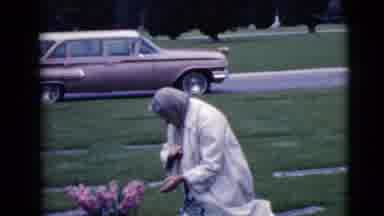 Clarksdale Arizona (1968): Old Lady Praying On A Relatives Grave