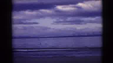 Clarksdale Arizona (1968): Sea Landscape On An Afternoon Full Of Clouds On The