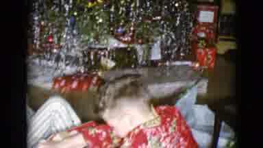 Clarksdale Arizona USA (1968): Little Billy Eager To Find Out What Santa Brought