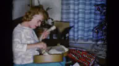Clarksdale Arizona USA (1968): Unwrapping Christmas Presents On Christmas Morning