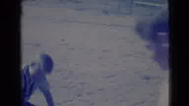Clarksdale Arizona USA (1968): Kids Play In Baseball Field And One Trips And Falls