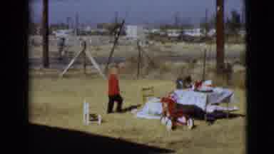 Clarksdale Arizona USA (1968): Kids In Yard Outside Having Birthday Party And Kids