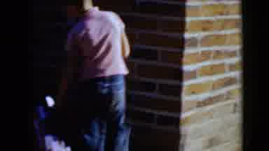 Clarksdale Arizona USA (1968): Boy Setting Aside A Box For His Bowling Pins As Mom
