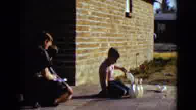 Clarksdale Arizona USA (1968): Kids Set Up Bowling Pins To Determine Kinetic And