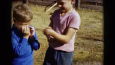 Clarksdale Arizona USA (1968): Two Boys Playing In A Country Place