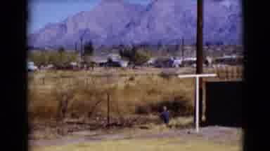 Clarksdale Arizona USA (1968): Two Boys Pet A Horse Next To A Field Then One Boys