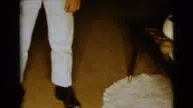 Clarksdale Arizona USA (1968): Boy Child White Pants Shirt Crouched Down Face