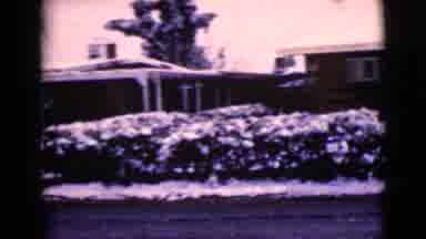 Clarksdale Arizona USA (1968): Bleak Urban Neighborhood With Swing In Winter