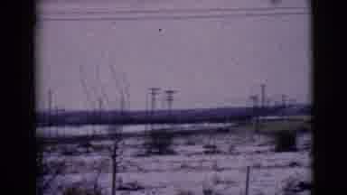 Clarksdale Arizona USA (1968): A Snowy Landscape Is Seen With Much Brush In The