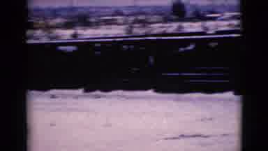 Clarksdale Arizona USA (1968): View Of Snow Covered Fields And Brown Building On A