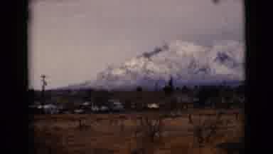 Clarksdale Arizona USA (1968): Close Up Of Snow And Then Panning Across A Snow