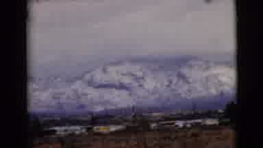 Clarksdale Arizona USA (1968): Mountains Covered In Snow