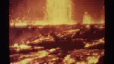 Mauna Ulu Hawaii (1971): Incandescent Lava Flowing