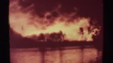 Mauna Ulu Hawaii (1971): A View Of A Forest Fire And A View Of People Walking In