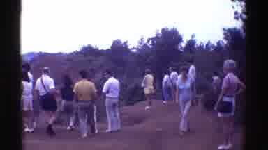 Mauna Ulu Hawaii (1971): People Viewing Canyon