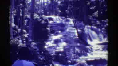 Mauna Ulu Hawaii (1971): Black And White Video Of People Looking At A Waterfall