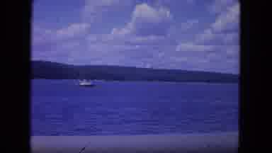 Mississippi River USA (1972): Sailboats On A Lake Cruise On A Cloudy Day In Summer
