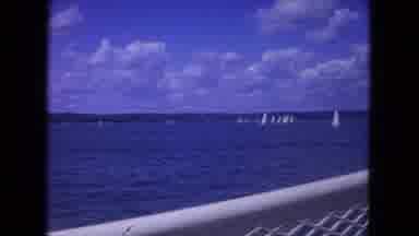 Mississippi River USA (1972): Sky Clouds Blue Sea Harbour Wind Blowing Racing