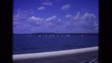 Mississippi River USA (1972): Two Views From Boats Sailing On A Lake On A Sunny