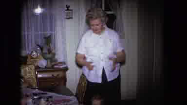 Fort Wayne Indiana (1973): Grandma At Dining Table With Family Picking Up Baby In