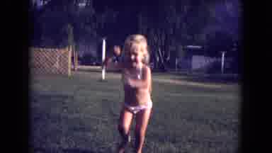 Gila National Forest New Mexico (1973): A Girl Apparently With 4 Or 5 Years Old