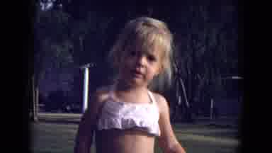 Gila National Forest New Mexico (1973): A Girl Child Running Around The House In A