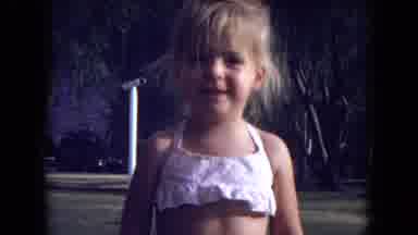 Gila National Forest New Mexico (1973): Beautiful Little Girl Smiling During The