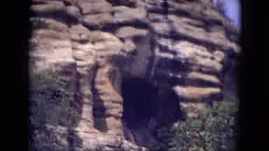 Gila National Forest New Mexico (1973): Two People Walking Towards A Historic Site