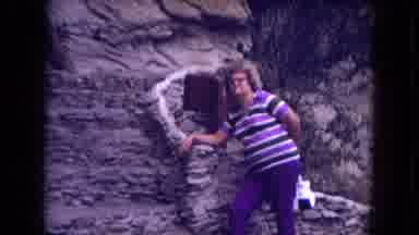 Gila National Forest New Mexico (1973): Family Outing At A Cliff Lady Waiting With