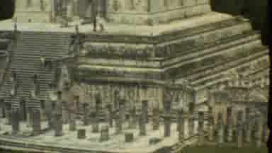Mexico City (1973): People Are Climbing The Steps Of An Ancient Temple Or Ruins