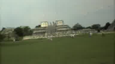 Mexico City (1973): A View Of A Big Field And Monumental Building