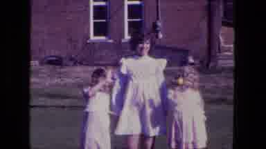 Fort Wayne Indiana (1974): Three Children Watch An Elderly Man Points To Something