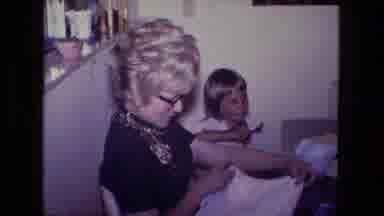 Fort Wayne Indiana (1974): Video Montage Of Woman Opening Present And Woman