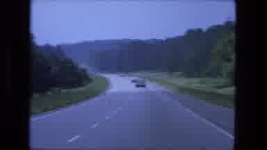 Fort Wayne Indiana-1974: A View Of Cars Driving Down The Highway