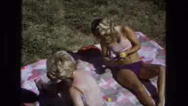 Fort Wayne Indiana (1974): Women Getting Ready For Sunbathing With Creams Suitable