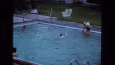 Fort Wayne Indiana (1974): Five Friends Girls And Boys Playing In The Swimming