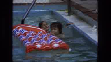 Fort Wayne Indiana (1974): A Scene At The Pool With Children Swimming And People