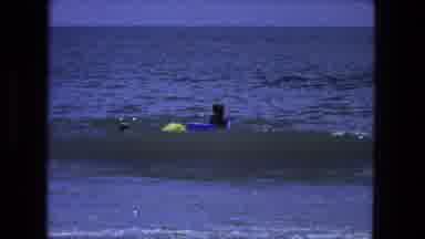 Fort Wayne Indiana (1974): Three People On Blow Up Floaties Playing In The Waves