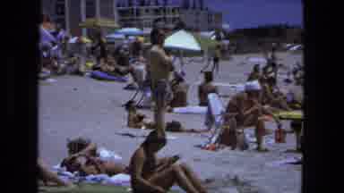 Fort Wayne Indiana (1974): People Sunbathing On The Sand In The Middle Of The Day