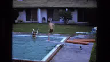 Fort Wayne Indiana (1974): Attempts To Jump Off A Diving Board Into The Pool